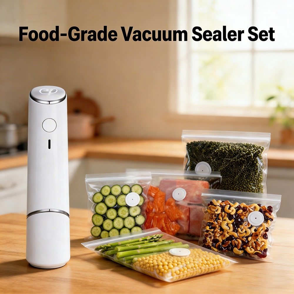 Food Storage Vacuum Seal Bags - 30 adet Yeniden Kullanılabilir Vakum Torbaları