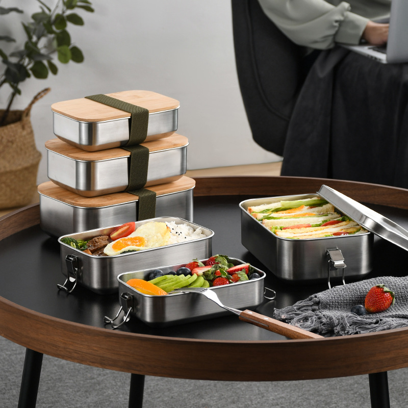 Food Storage Containers Tupperware - Paslanmaz Çelik yemek kabı Japon Tarzı