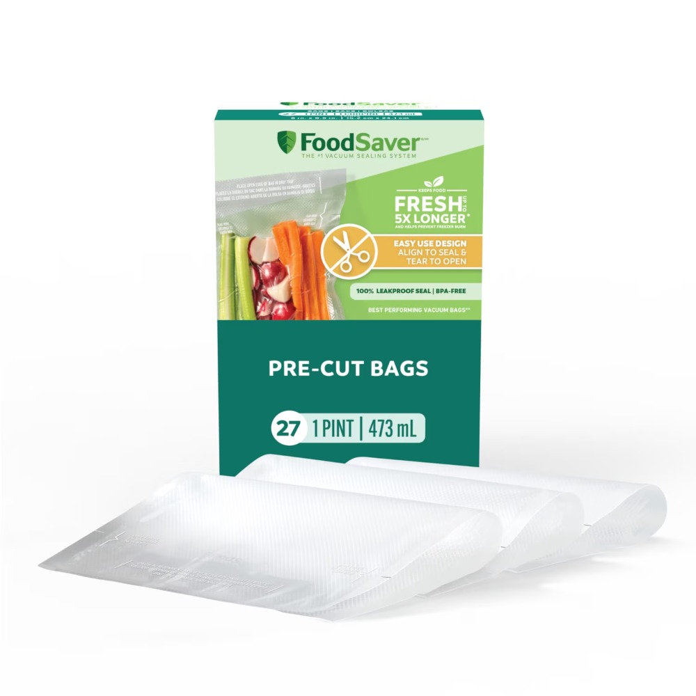 Food Storage Vacuum Seal Bags - FoodSaver Pint Vakumlu Kilit Poşetleri, 27