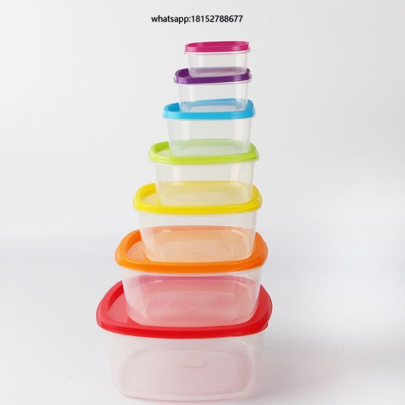Food Storage Containers - Rainbow 7 Parça Plastik Gıda Saklama