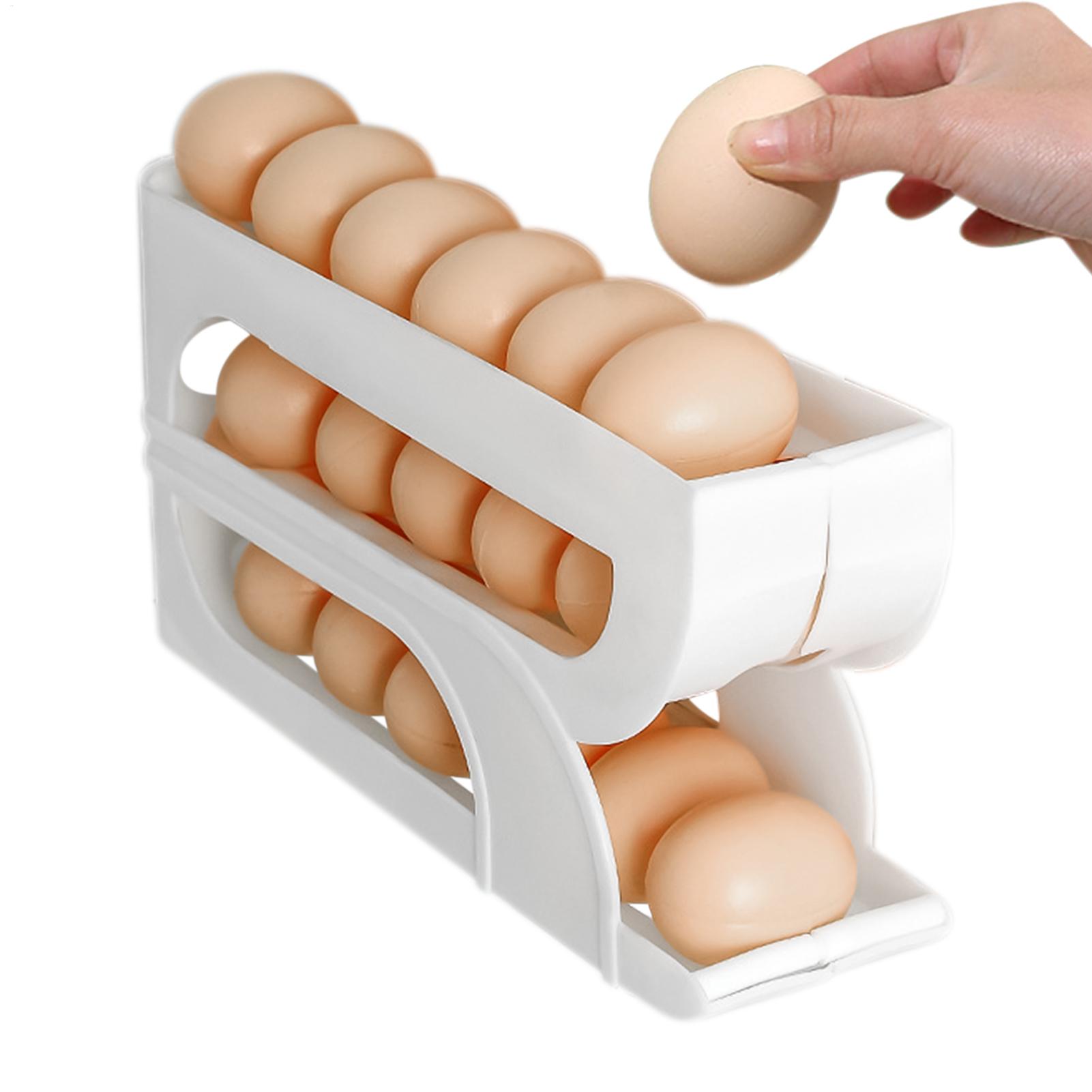 Food Storage Yellow - Buzdolabı için Yumurta Kabı 3 Katlı