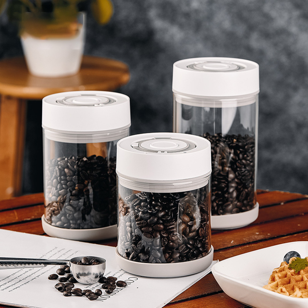 Food Storage Glass - Mutfak Nem Geçirmez Cam Kahve Çekirdeği