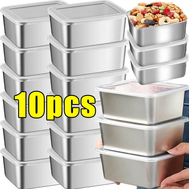 Food Storage In Stainless Steel - Paslanmaz Çelik Gıda Saklama Kapları