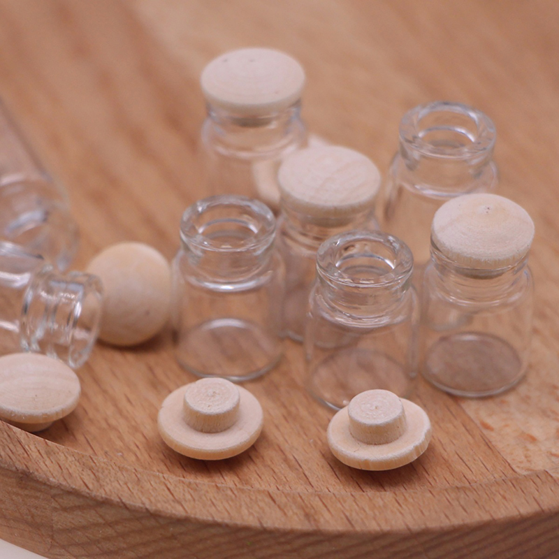 Food Storage Glass - 4 adet 1:12 Dollhouse minyatür cam