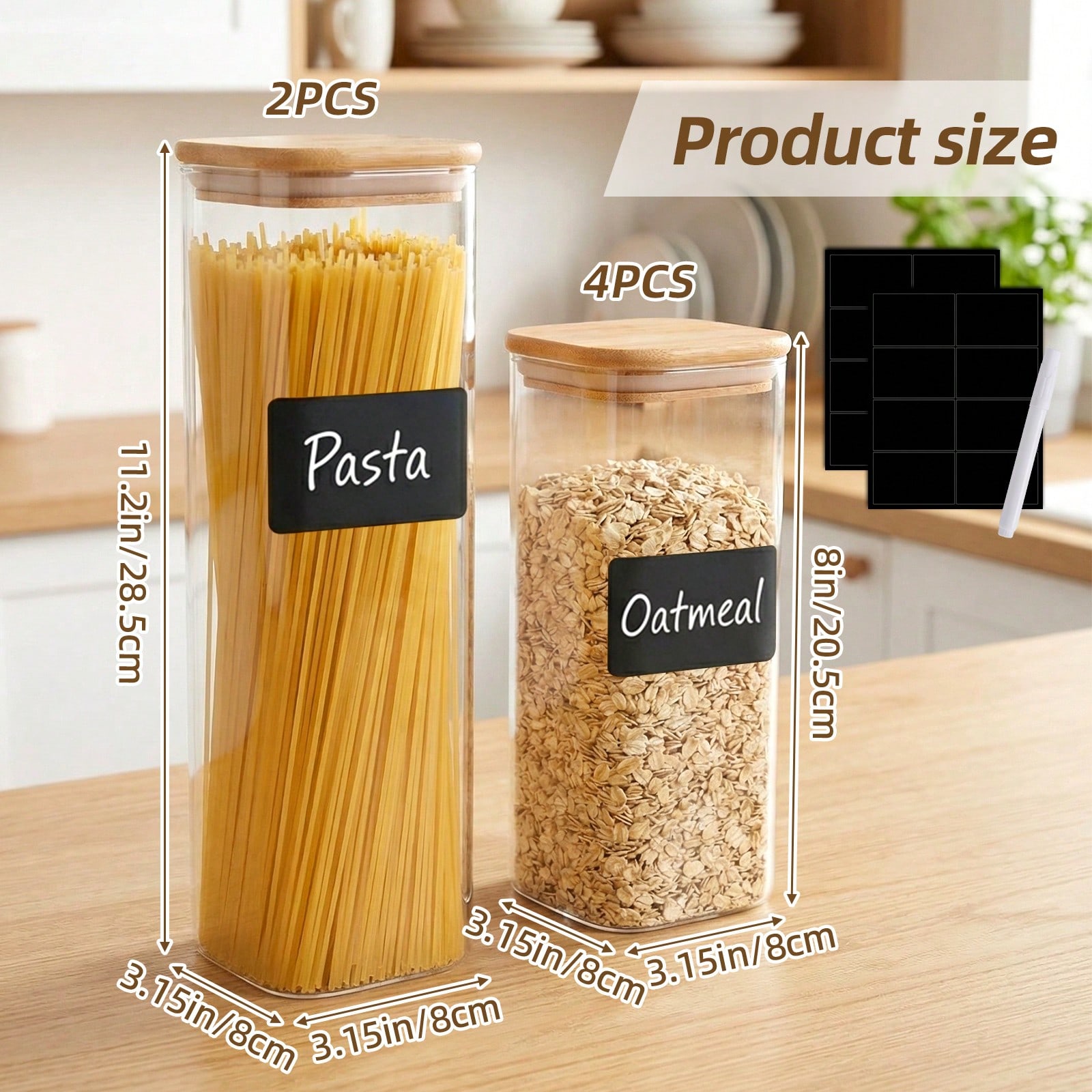 6/12 adet cam gıda saklama kab - Food Storage Organization incelemesi ve fiyatı