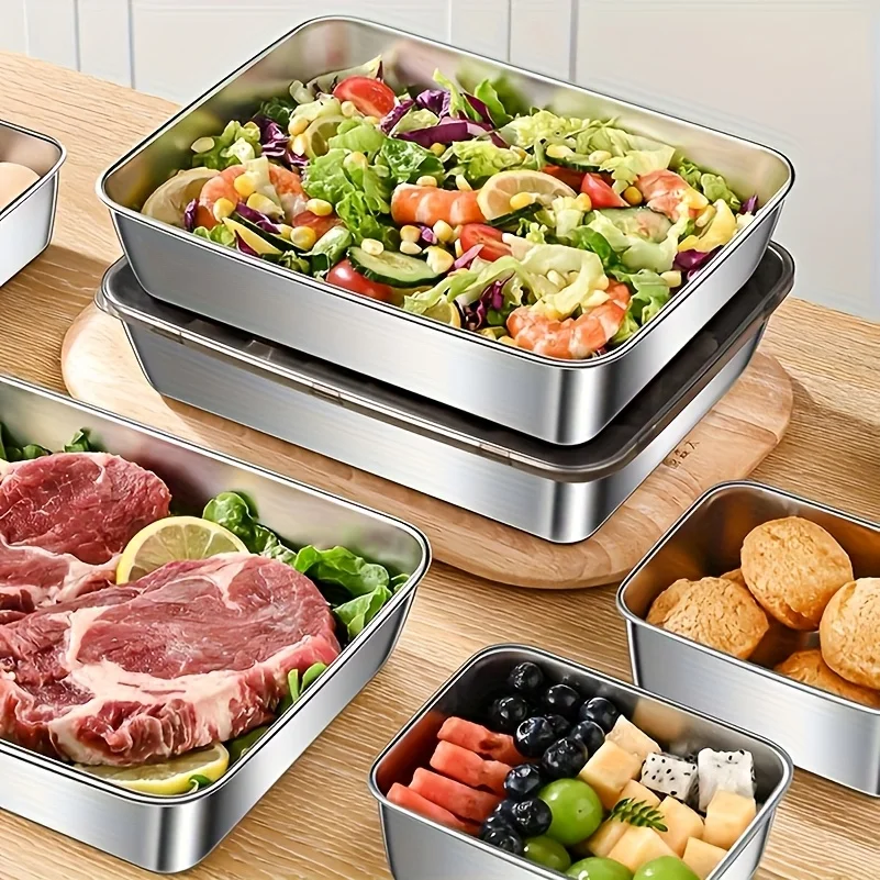 5'li Paslanmaz Çelik Gıda Sakl - Food Storage In Stainless Steel incelemesi ve fiyatı