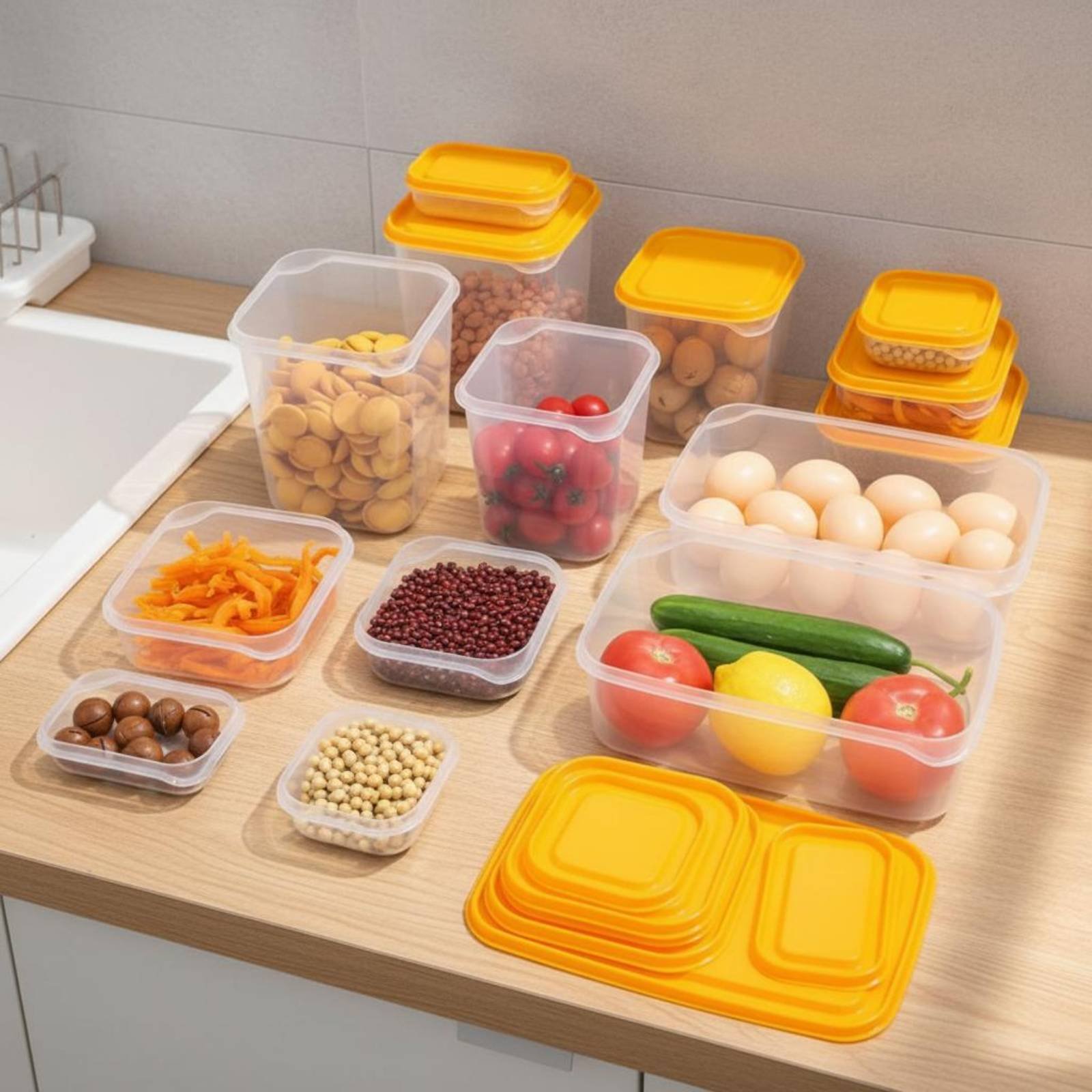 17 Parça Buzdolabı Saklama Kut - Food Storage Containers incelemesi ve fiyatı