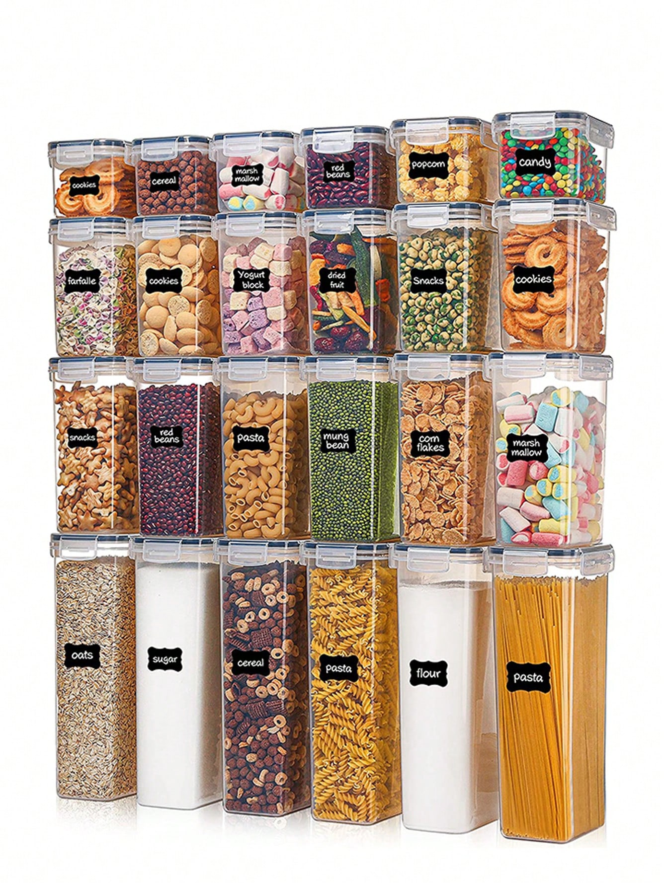 48 adet Hava Geçirmeyen Gıda S - Food Storage Organization incelemesi ve fiyatı