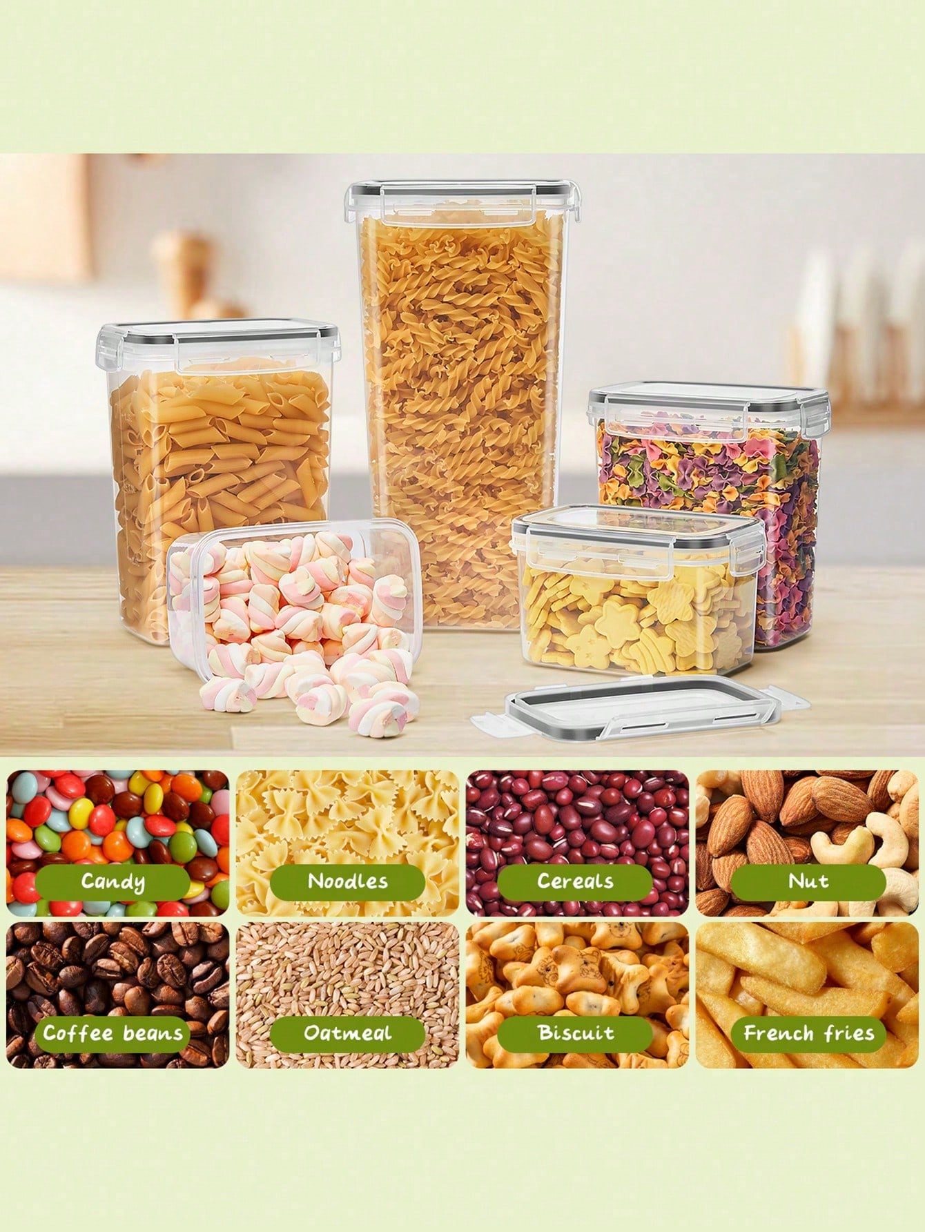 48 adet Hava Geçirmeyen Gıda S - Food Storage Organization incelemesi ve fiyatı
