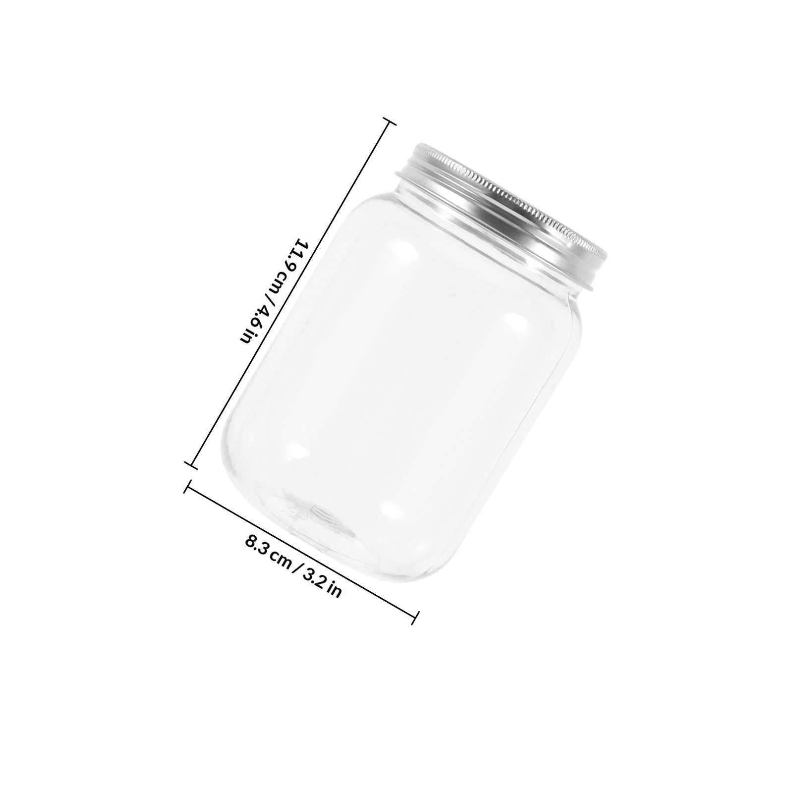 4 adet şeffaf plastik kavanozl - Food Storage Jars Plastic incelemesi ve fiyatı