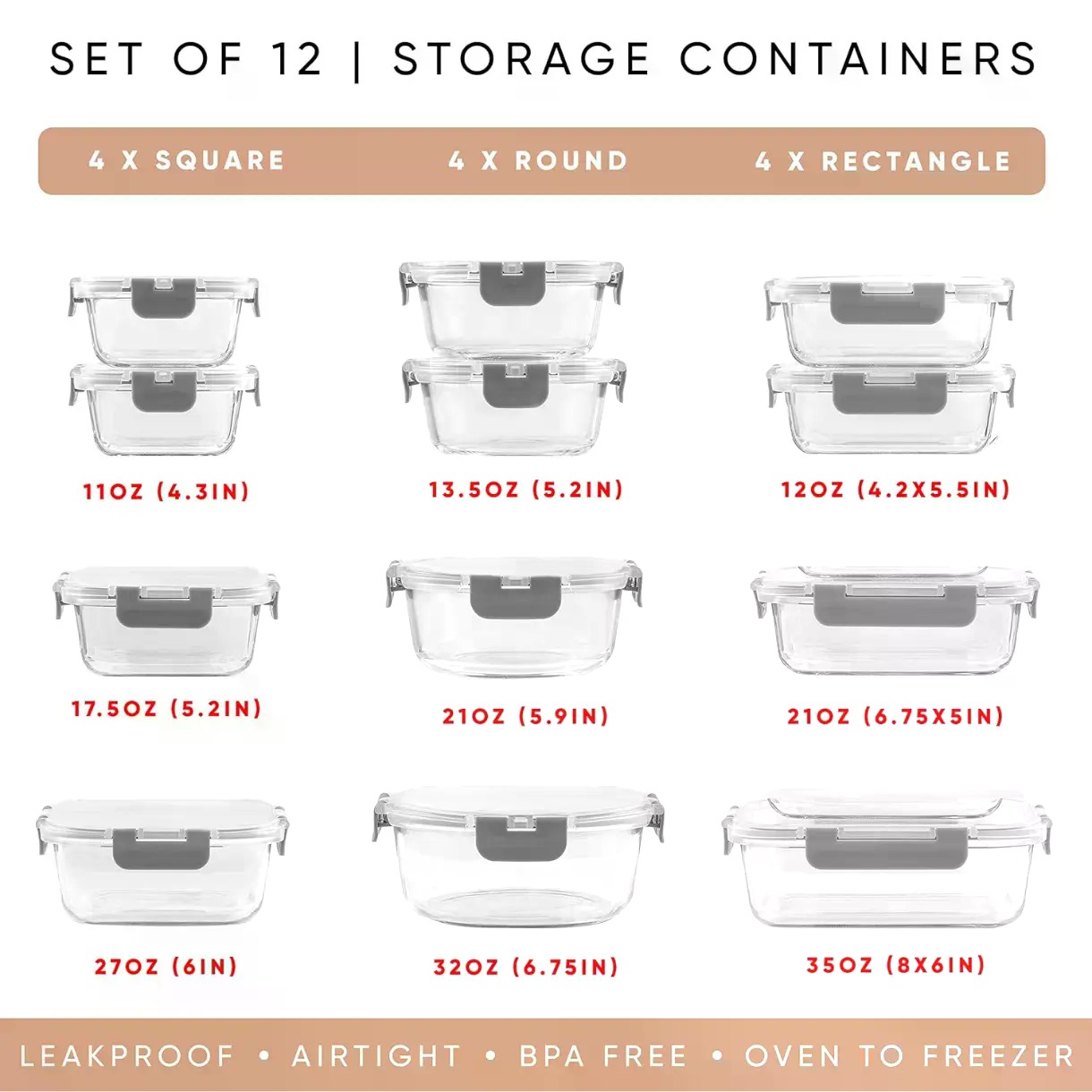 24 Parça Kapaklı Borosilikat C - Food Storage Containers Tupperware incelemesi ve fiyatı
