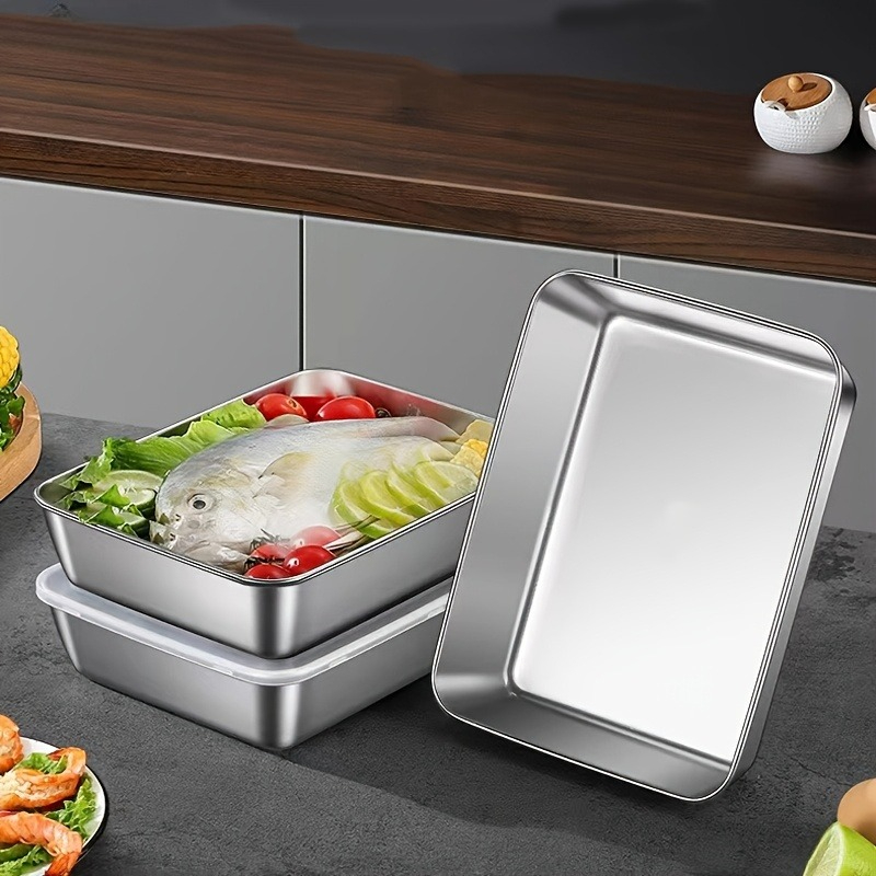 3/6 Adet Paslanmaz Çelik Dikdö - Food Storage In Stainless Steel incelemesi ve fiyatı