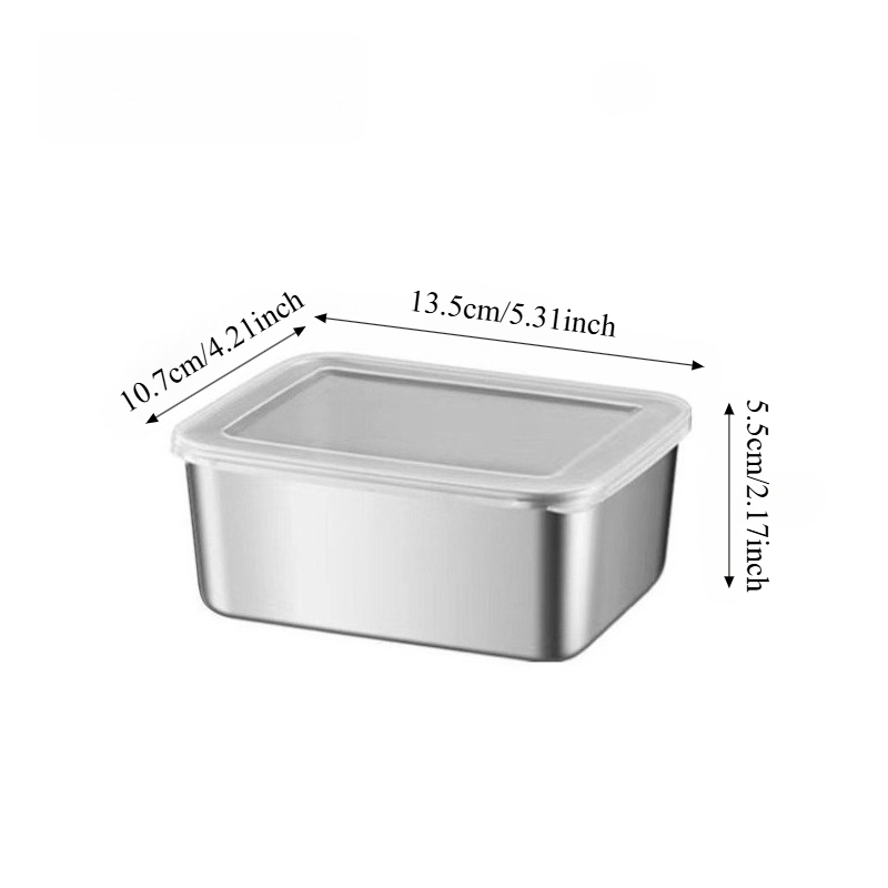 3/6 Adet Paslanmaz Çelik Dikdö - Food Storage In Stainless Steel incelemesi ve fiyatı