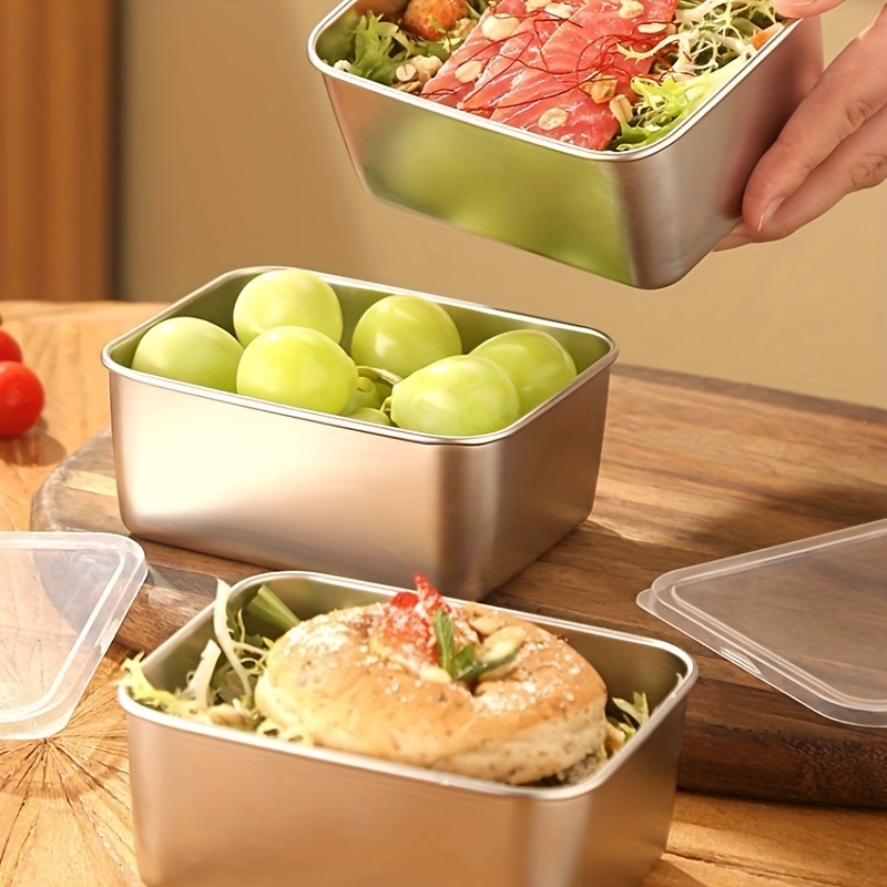 3/6 Adet Paslanmaz Çelik Dikdö - Food Storage In Stainless Steel incelemesi ve fiyatı