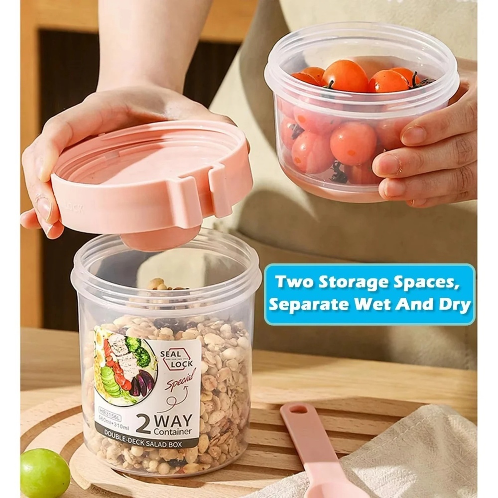 Taşınabilir Salata Kabı Kahval - Food Storage Jars Plastic incelemesi ve fiyatı