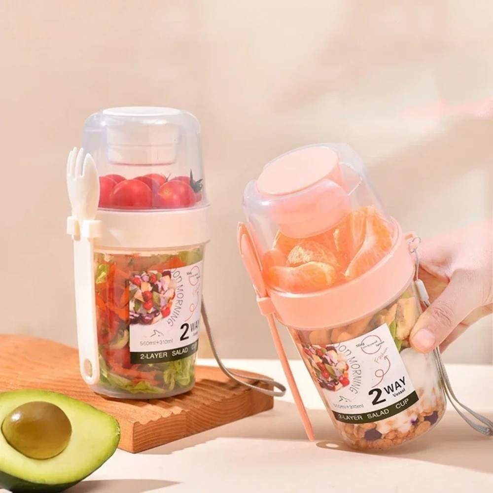 Taşınabilir Salata Kabı Kahval - Food Storage Jars Plastic incelemesi ve fiyatı