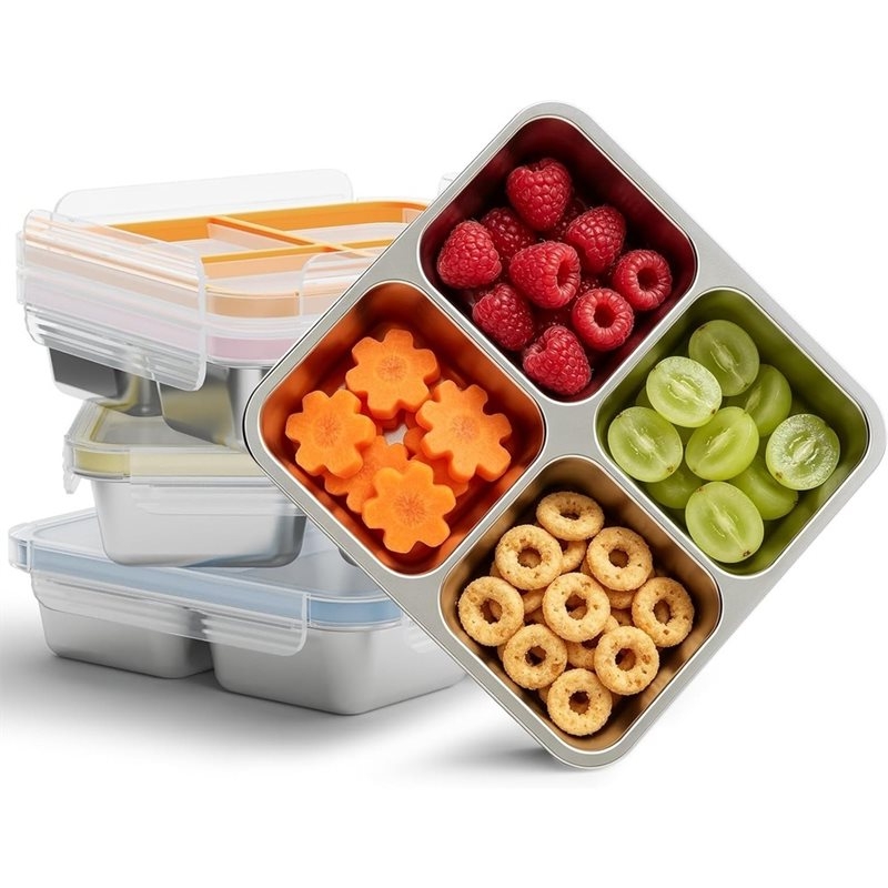 GIGI 4'lü Paslanmaz Çelik Atış - Food Storage Stainless Steel Containers incelemesi ve fiyatı