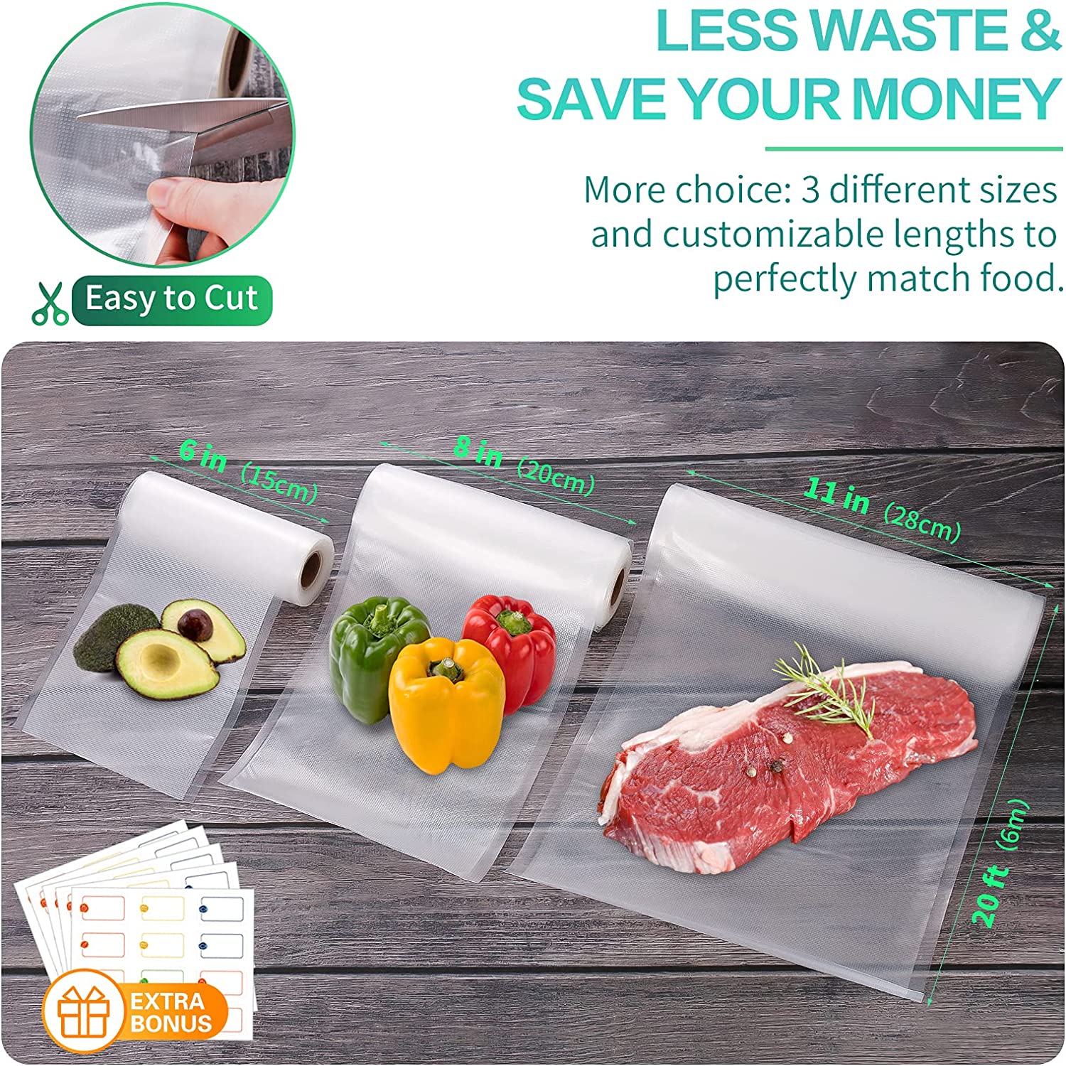 Vakumlu Gıda Vakumlama Makines - Food Storage Vacuum Seal Bags incelemesi ve fiyatı