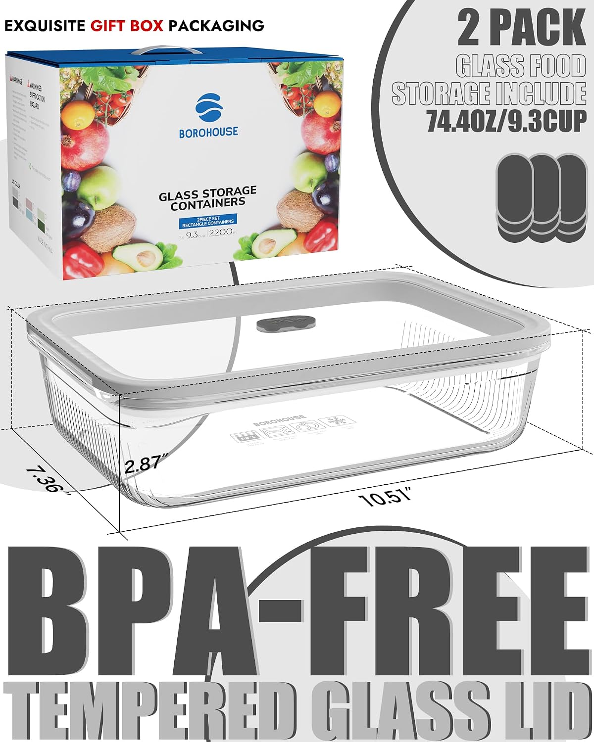 2'li Paket Temperli Cam Kapakl - Food Storage Glass incelemesi ve fiyatı