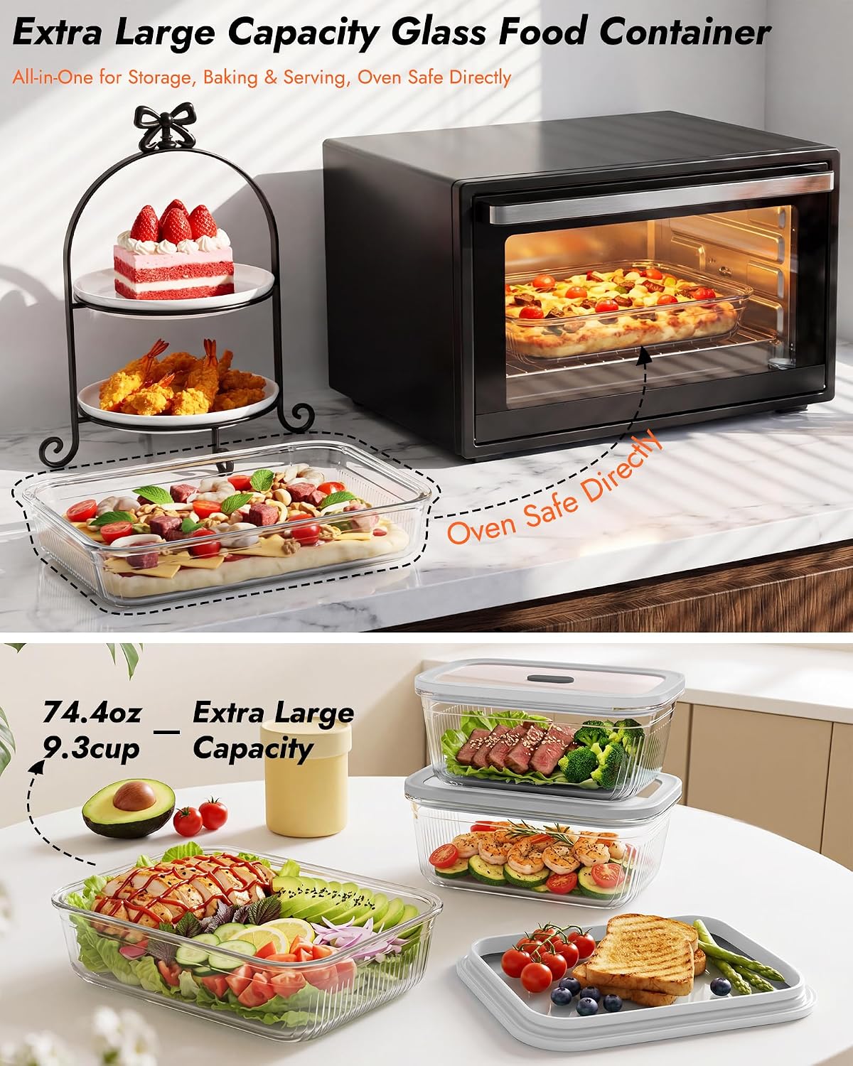 2'li Paket Temperli Cam Kapakl - Food Storage Glass incelemesi ve fiyatı
