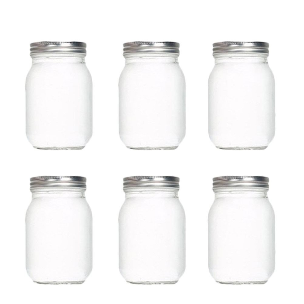 6 adet şeffaf yuvarlak cam kav - Food Storage Jars Plastic incelemesi ve fiyatı