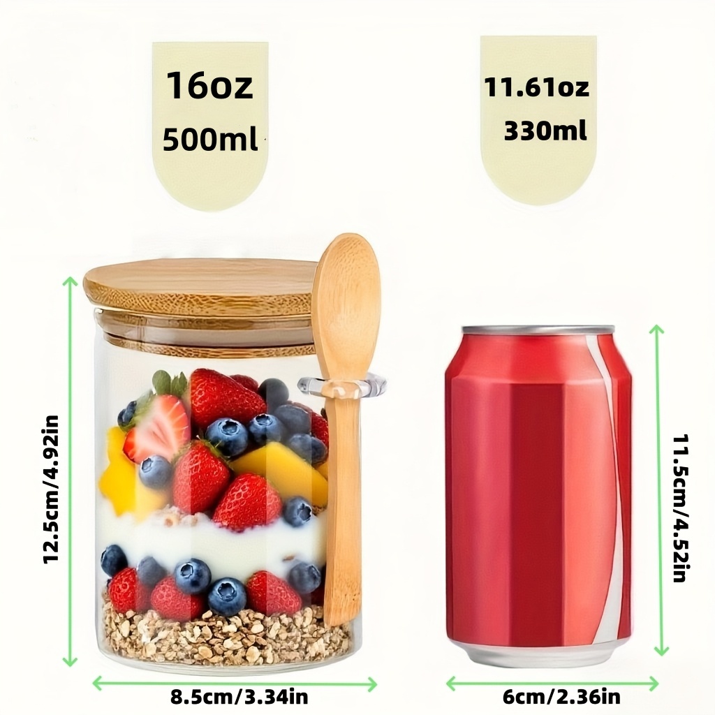 1/2/4/8 Parça Yulaf Ezmesi Cam - Food Storage Glass incelemesi ve fiyatı
