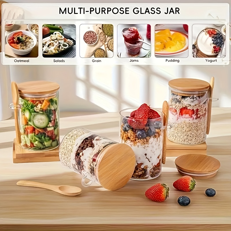 1/2/4/8 Parça Yulaf Ezmesi Cam - Food Storage Glass incelemesi ve fiyatı