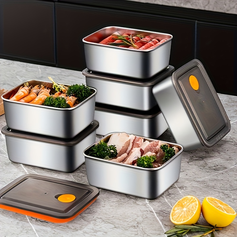 4 Parça Paslanmaz Çelik Gıda S - Food Storage Organization incelemesi ve fiyatı