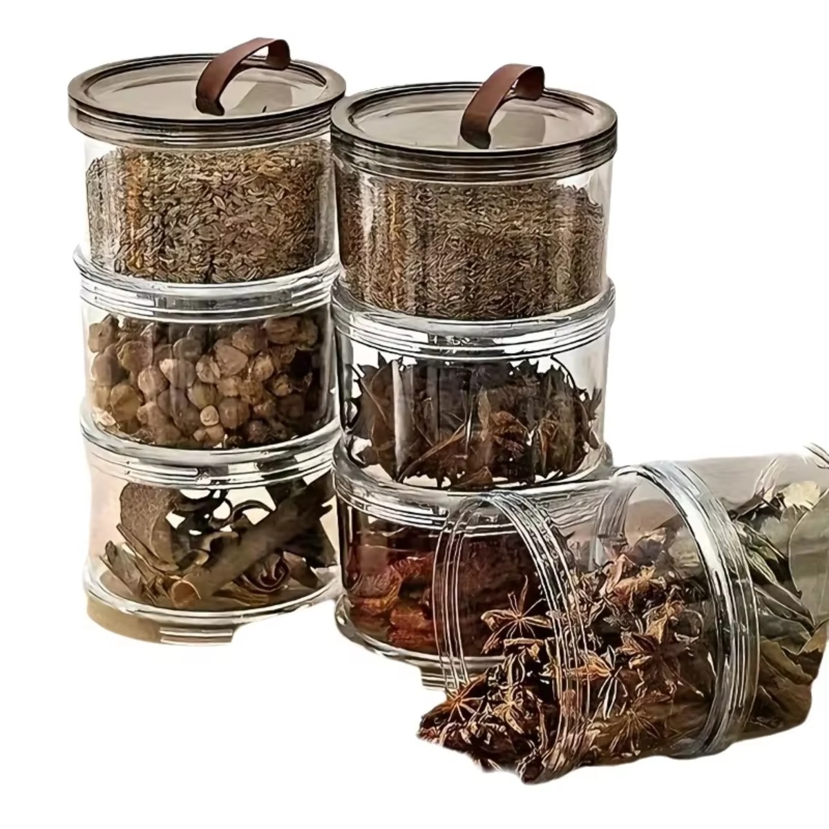 3 Katmanlı Yuvarlak El Tipi Ba - Food Storage Jars Plastic incelemesi ve fiyatı