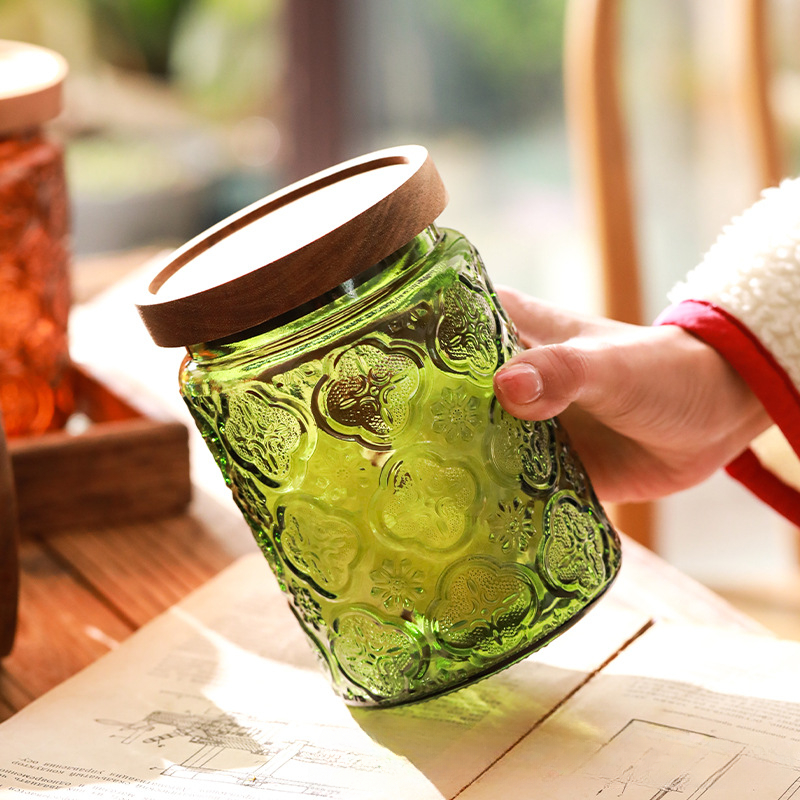 Vintage cam mutfak depolama ka - Food Storage Glass incelemesi ve fiyatı