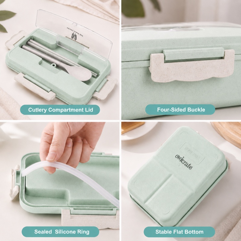 Buğday Sapı Öğle Yemeği Kutusu - Food Storage Jars Plastic incelemesi ve fiyatı